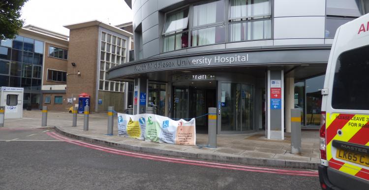 Photo of the North Middlesex Hospital entrance