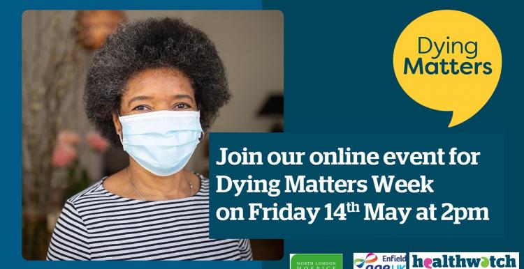 Dying Matters week poster 14th May 2pm