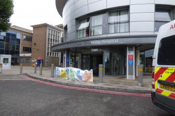 Photo of the North Middlesex Hospital entrance