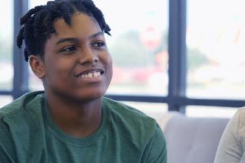 young people mental health Young boy smiling